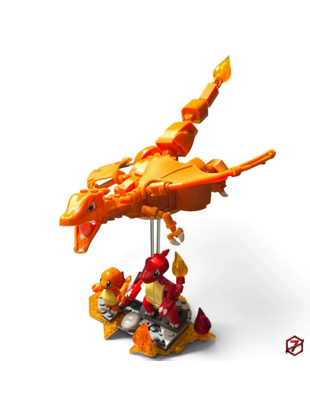 Mega Construx Pokémon Charmander Evolution Set HFG06 313pc Near Complete w/ Box